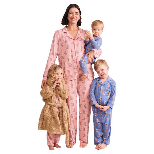 Huxbaby Women's Dusty Pink Bunny PJ Set
